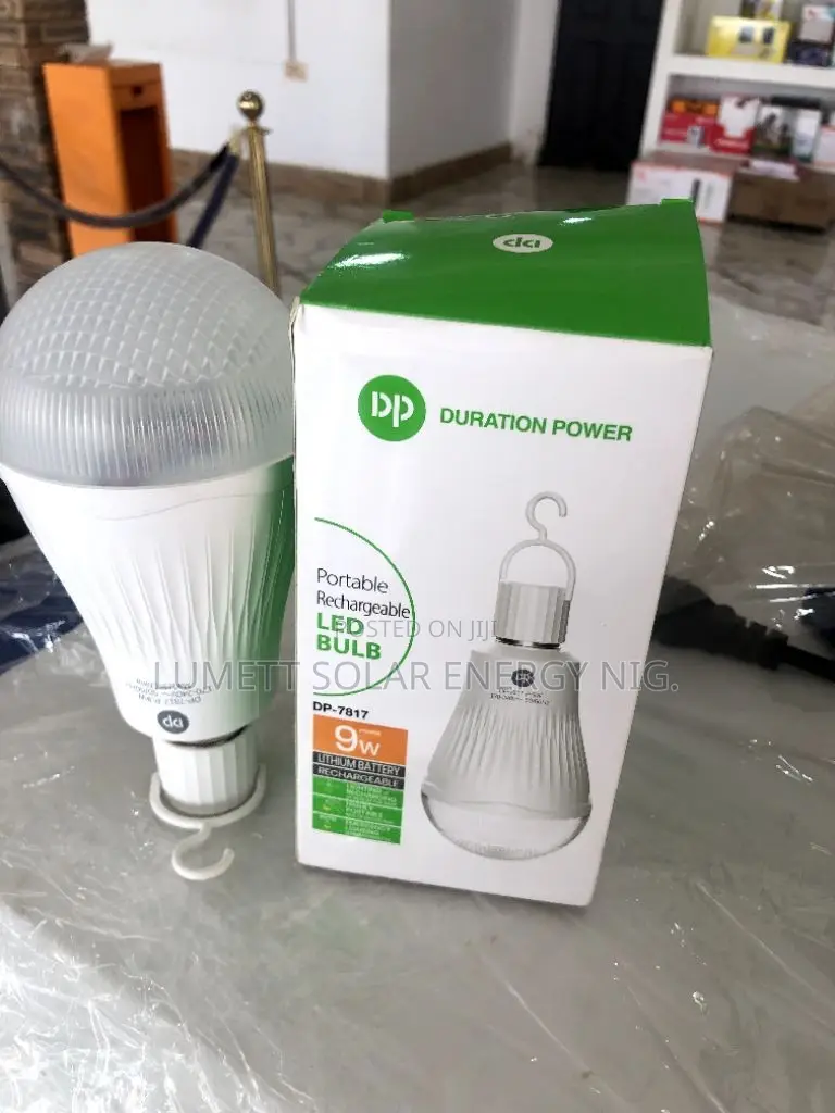 DP 9W Portable Rechargeable LED Bulb