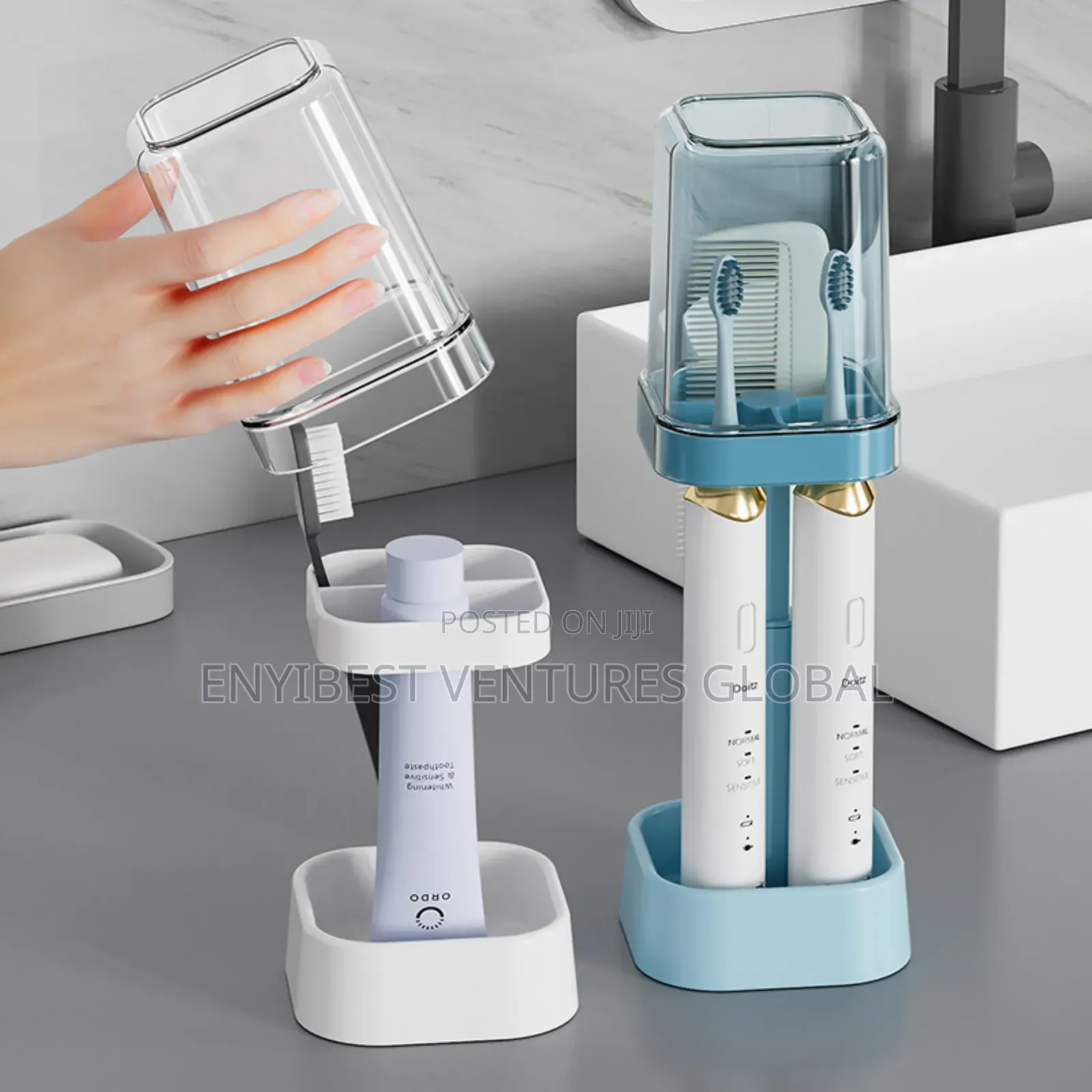 Multifunctional Toothbrush Holder/ Bathroom Organizer