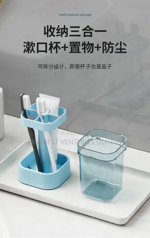 Multifunctional Toothbrush Holder/ Bathroom Organizer