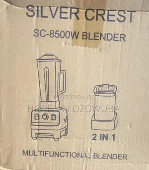 SILVER CREST 2L Industrial 8500W Food Crusher Blender With 2 Jar