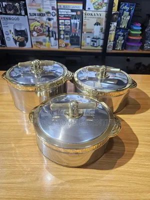 3-Piece Stainless Steel Insulated Food Warmer Casserole Set