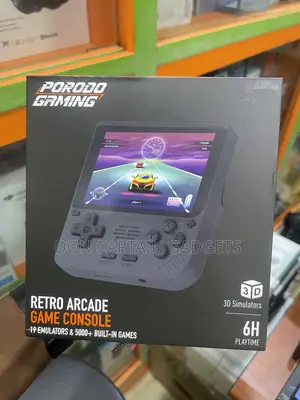 Porodo Retro Arcade Game Console 19 Emulators 500 Inbuilt Games 6Hrs