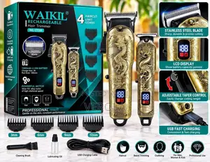 WAIKIL WL-213A Rechargeable Hair Trimmer Beard Clipper Gold