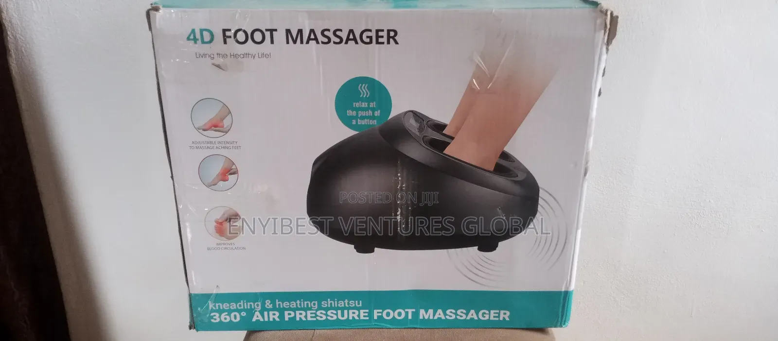 4D Foot Massager – Kneading, Heating Air Pressure