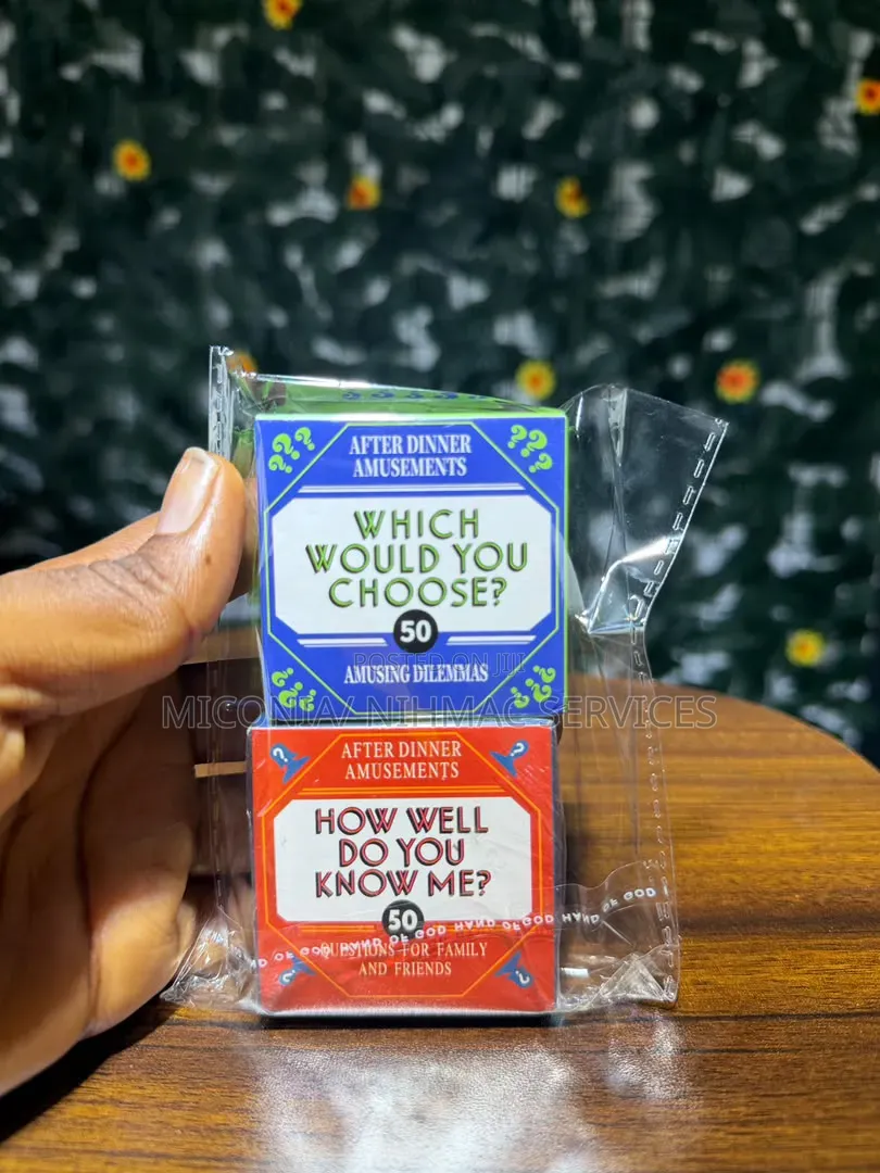 2in1 Card(Which Would You Choose? How Well Do You Know Me? )