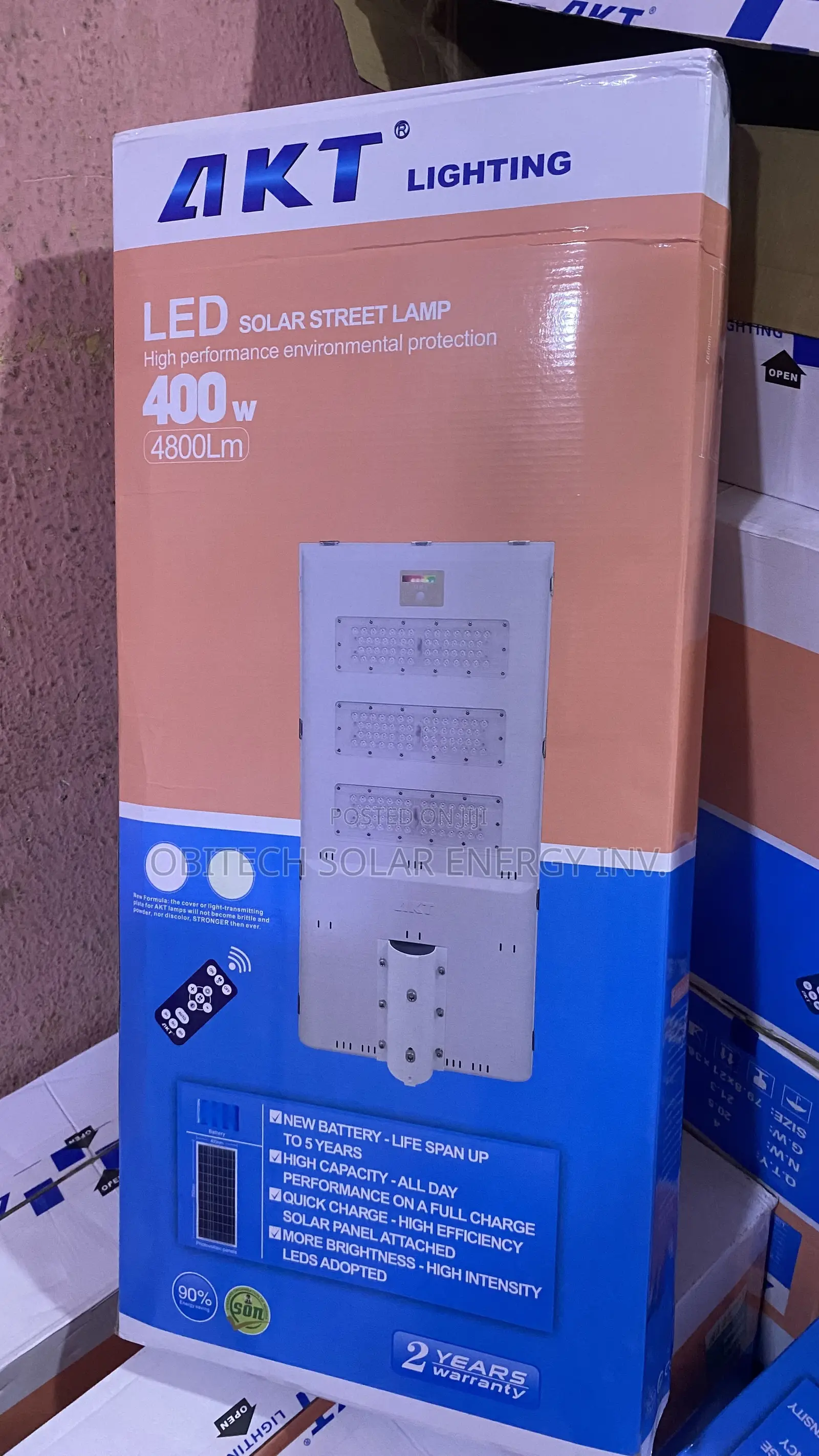 400w AKT Solar Street Lamp