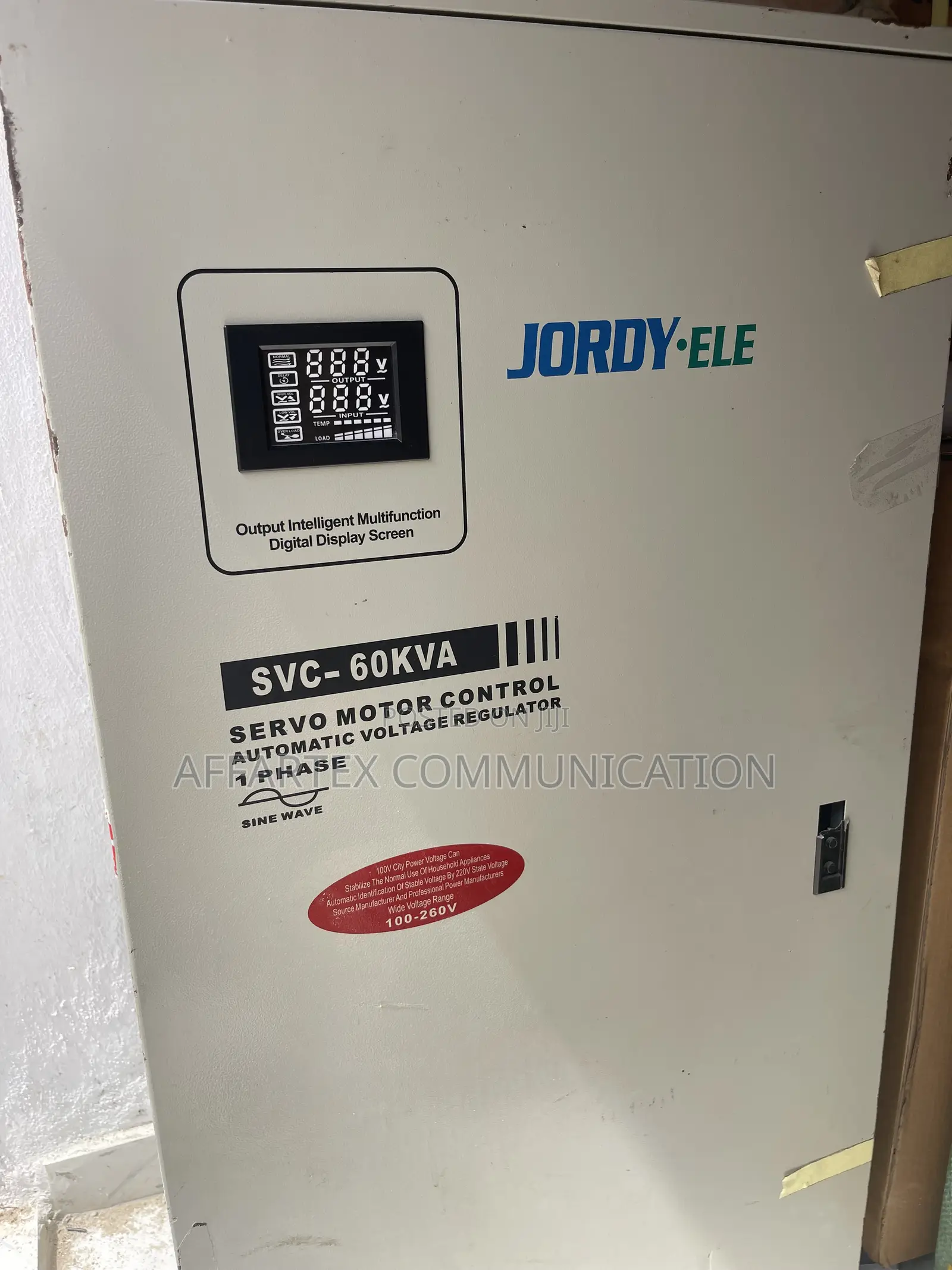 Jordy- Ele 60kva Stabilizer 1 Phase