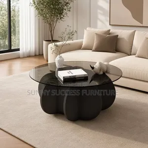 Center Table With Glass Top.