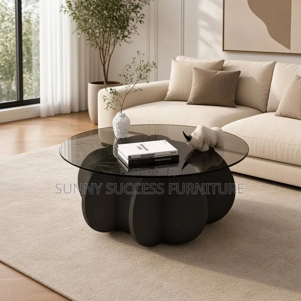 Center Table With Glass Top.