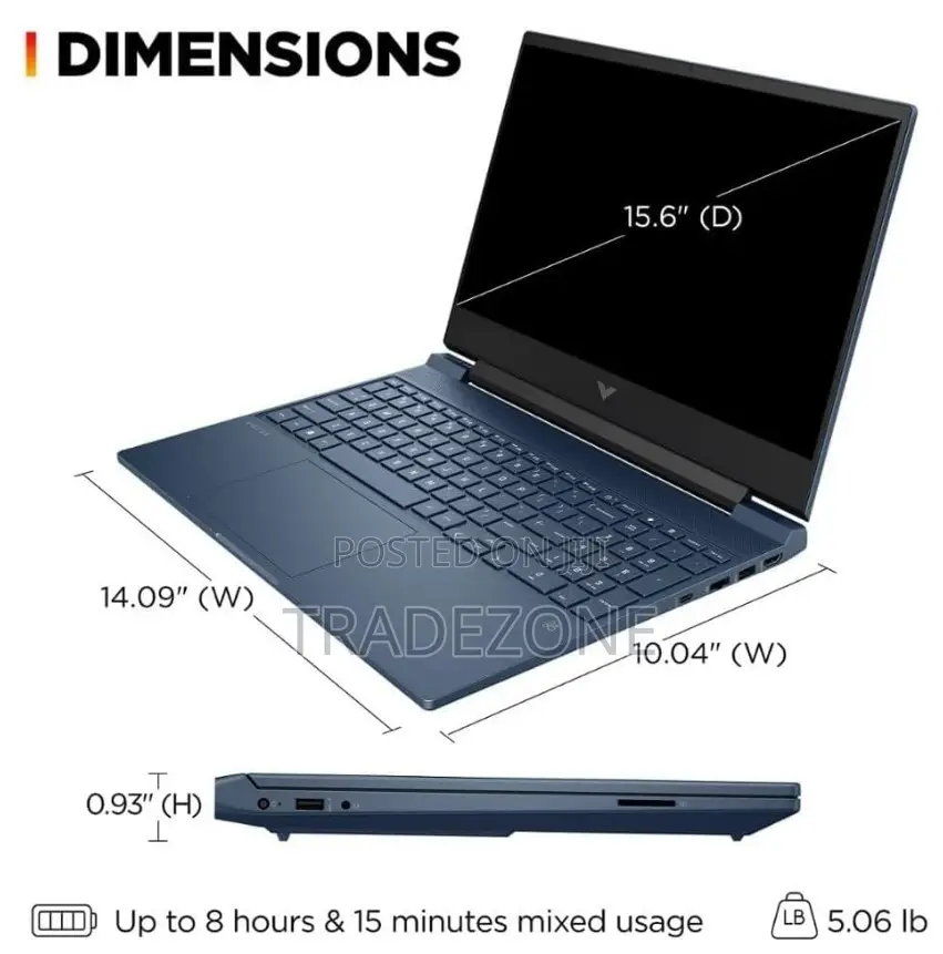 New Laptop HP Victus 15 8GB Intel Core i7 SSD 3T