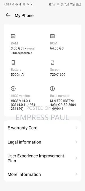 Tecno Spark 9 64 GB Silver