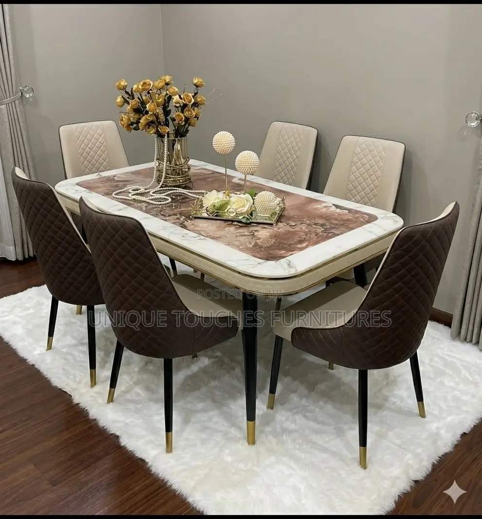 Six Seater Dining Table Set