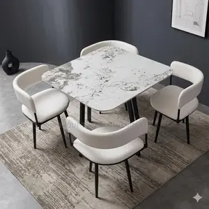 White 4 Seater Dinning Table