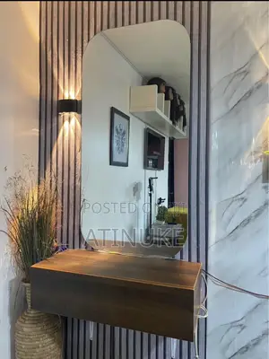 Salon Mirror and Drawer