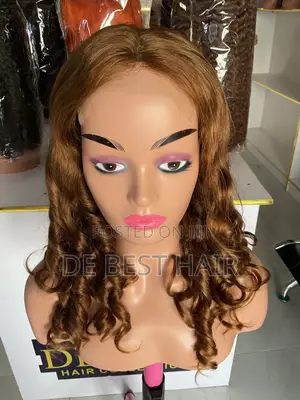 100% Human Hair, With 5*5 Closure 18 Inches Blond Color