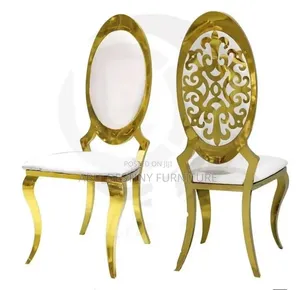Gold Event Party Chair With White Seat