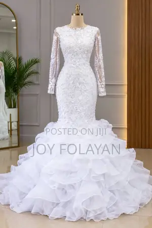 Beaded Mermaid Wedding Gown