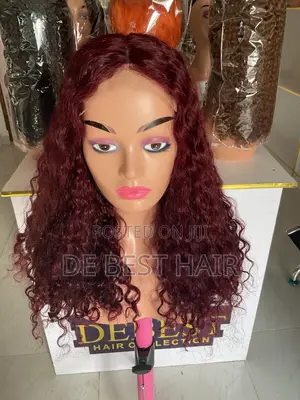 100% Human Hair SDD Loose Bouncy With 5*5 Closure 18 Inches Color 99j