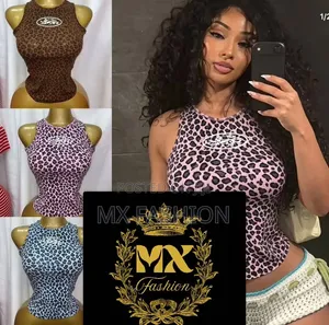 Women’s Leopard Print Fitted Top – Trendy Casual Wear