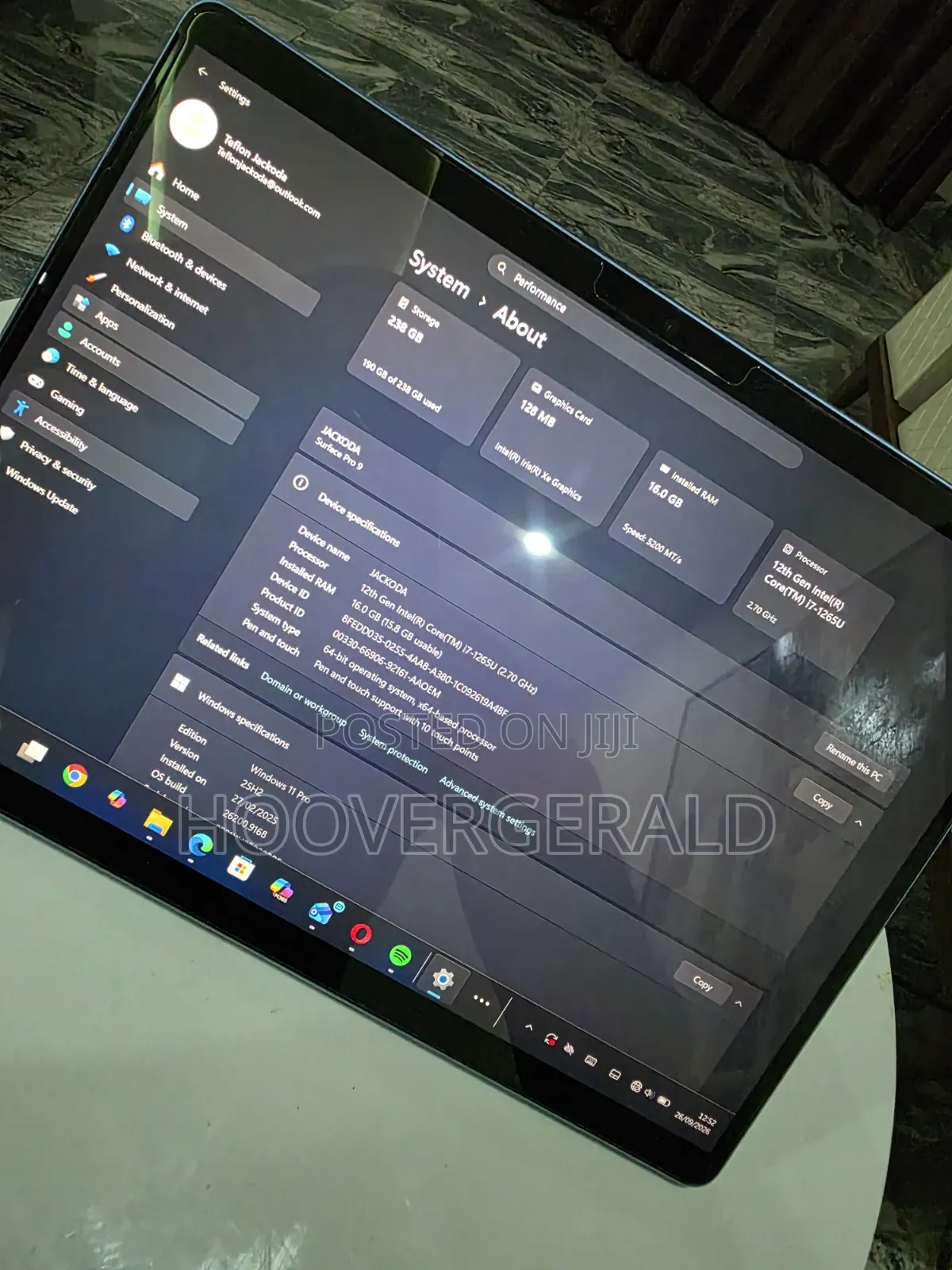 Laptop Microsoft Surface Pro 9 16GB Intel Core i7 SSD 256GB