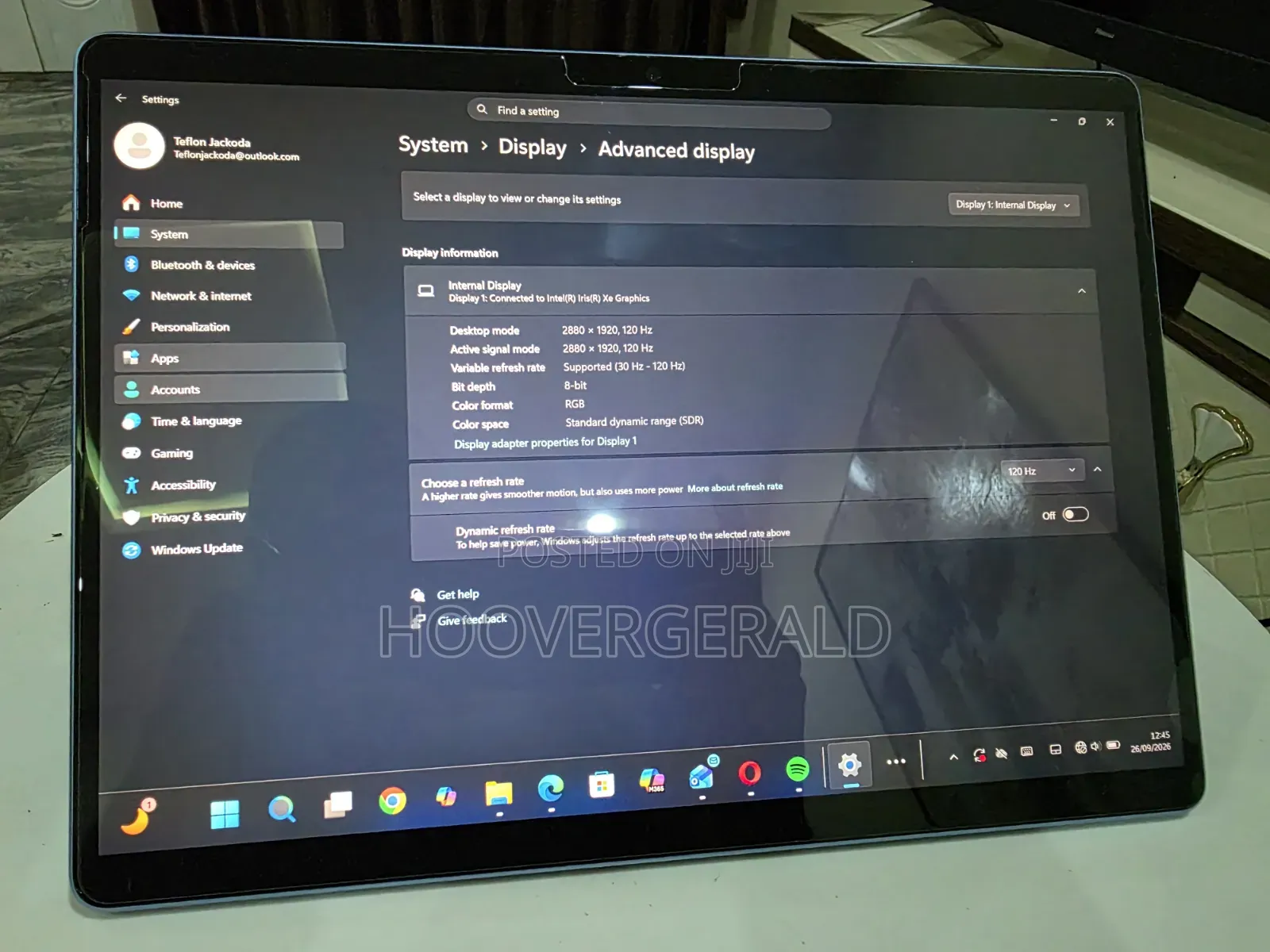Laptop Microsoft Surface Pro 9 16GB Intel Core i7 SSD 256GB