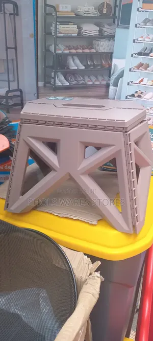 Foldable Plastic Stool Chair - Portable Heavy Duty Seat