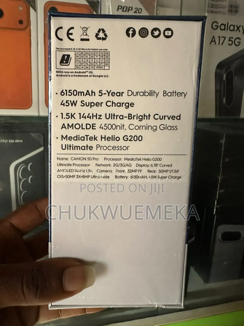New Tecno Camon 50 Pro 256 GB