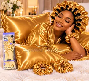 Luxury Gold Satin Hair Gift Set