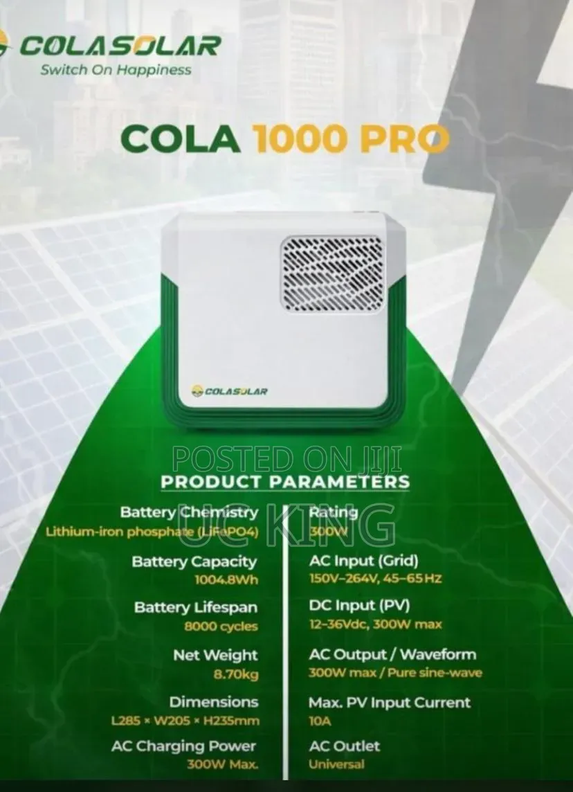 1kwh Pro COLA Solar Generator