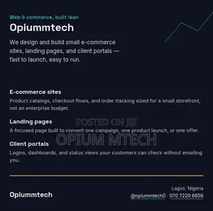 E-Commerce Web Site Developer