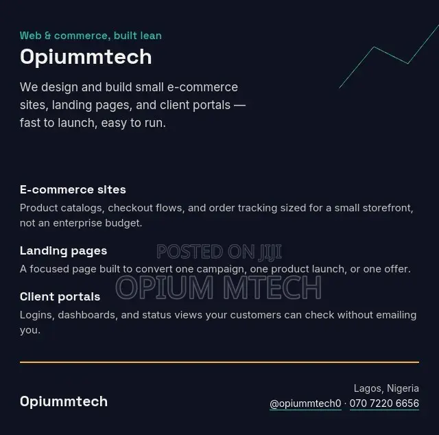 E-Commerce Web Site Developer