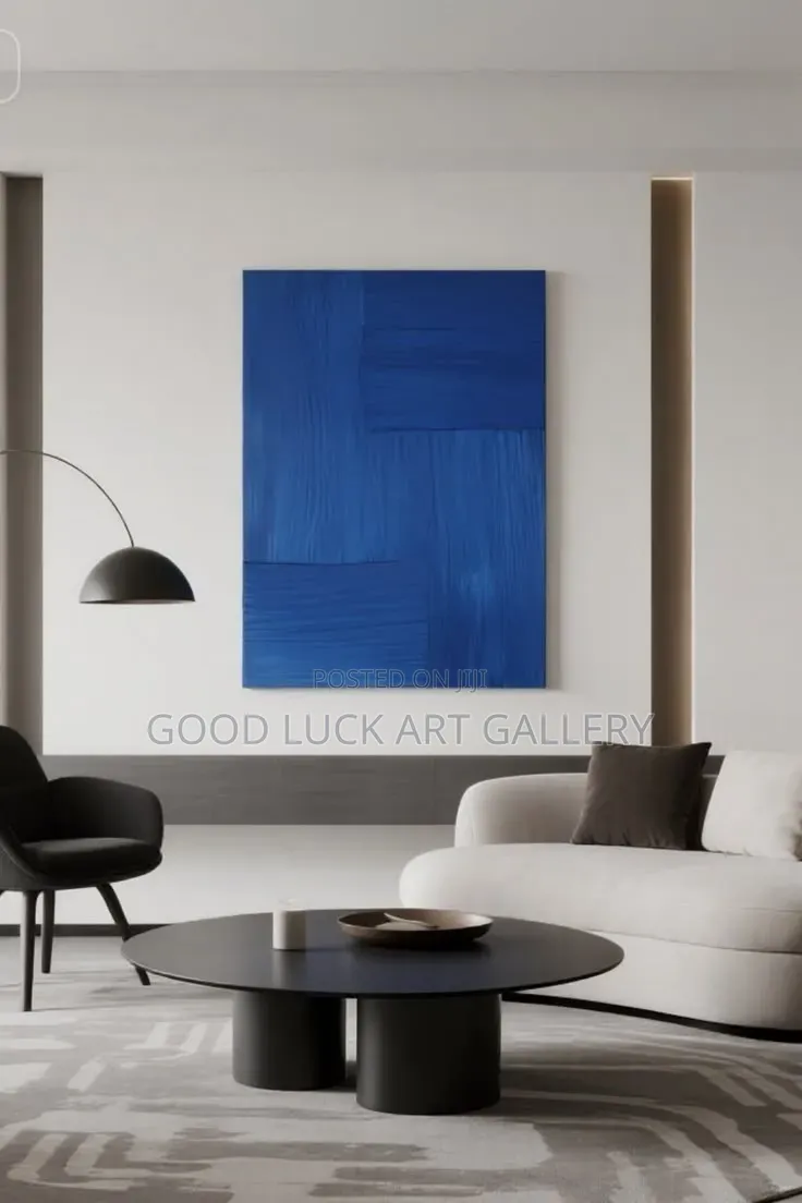 Blue Abstraction Framed