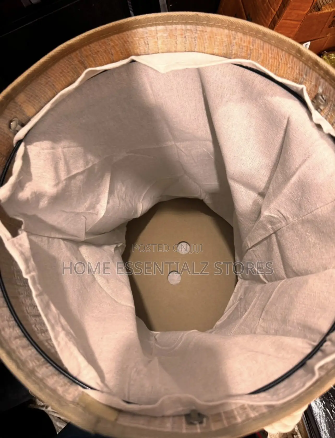 Foldable Bamboo Laundry Basket - Large Capacity Dirty Clothes Hamper