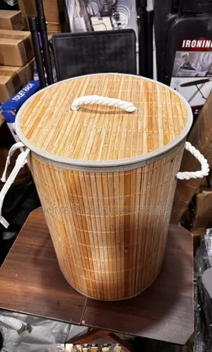 Foldable Bamboo Laundry Basket - Large Capacity Dirty Clothes Hamper