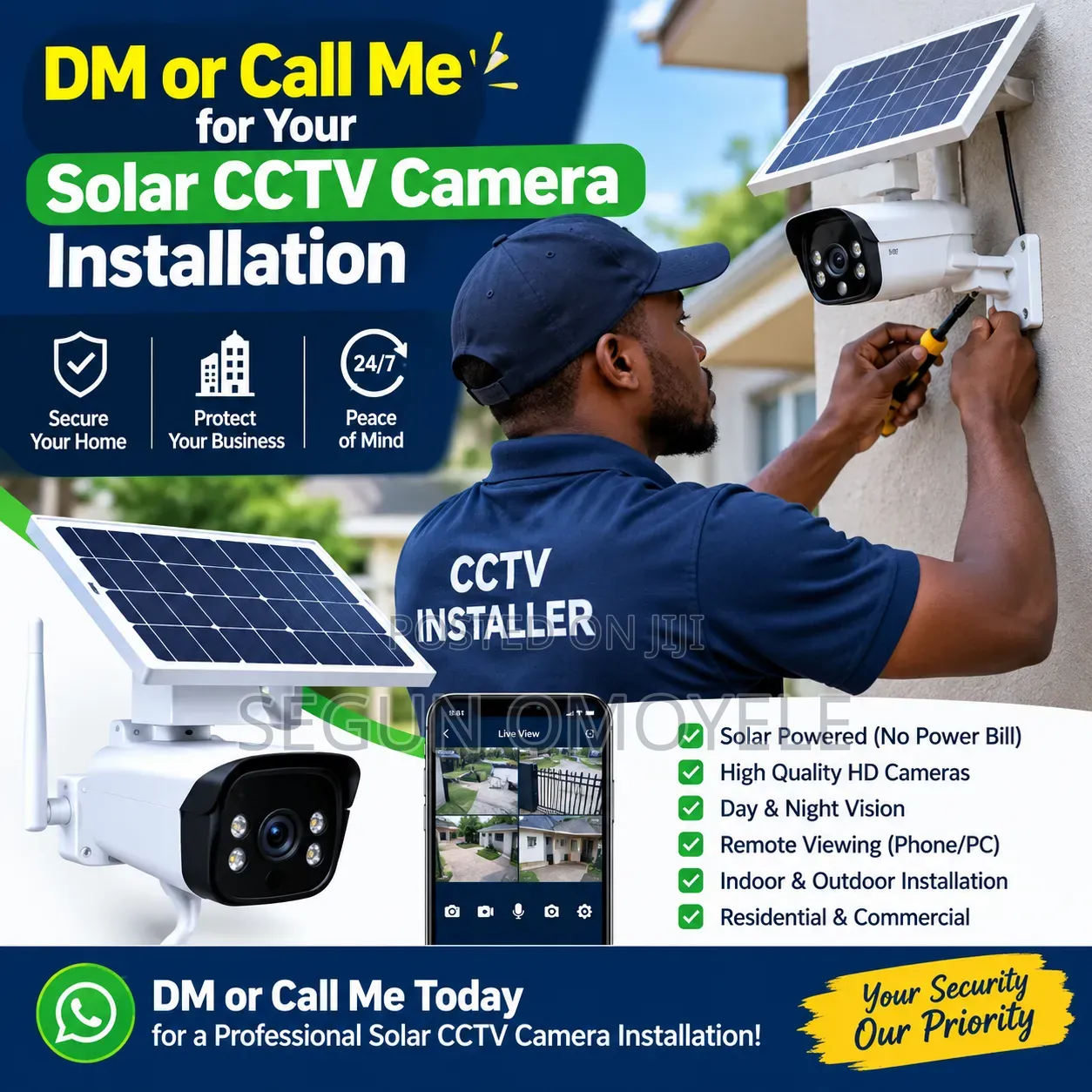 Solar CCTV Camera Installer