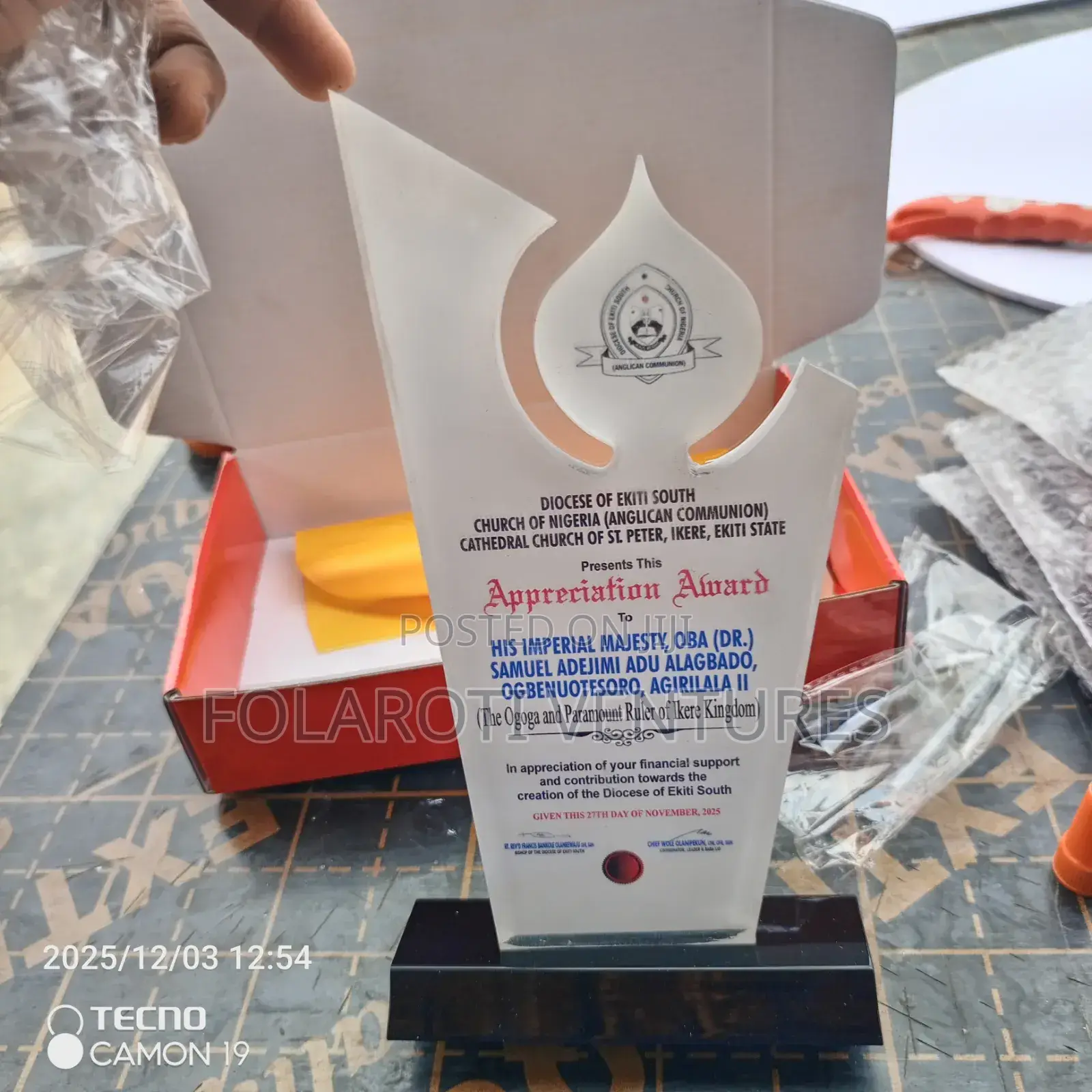 Acrylic Award