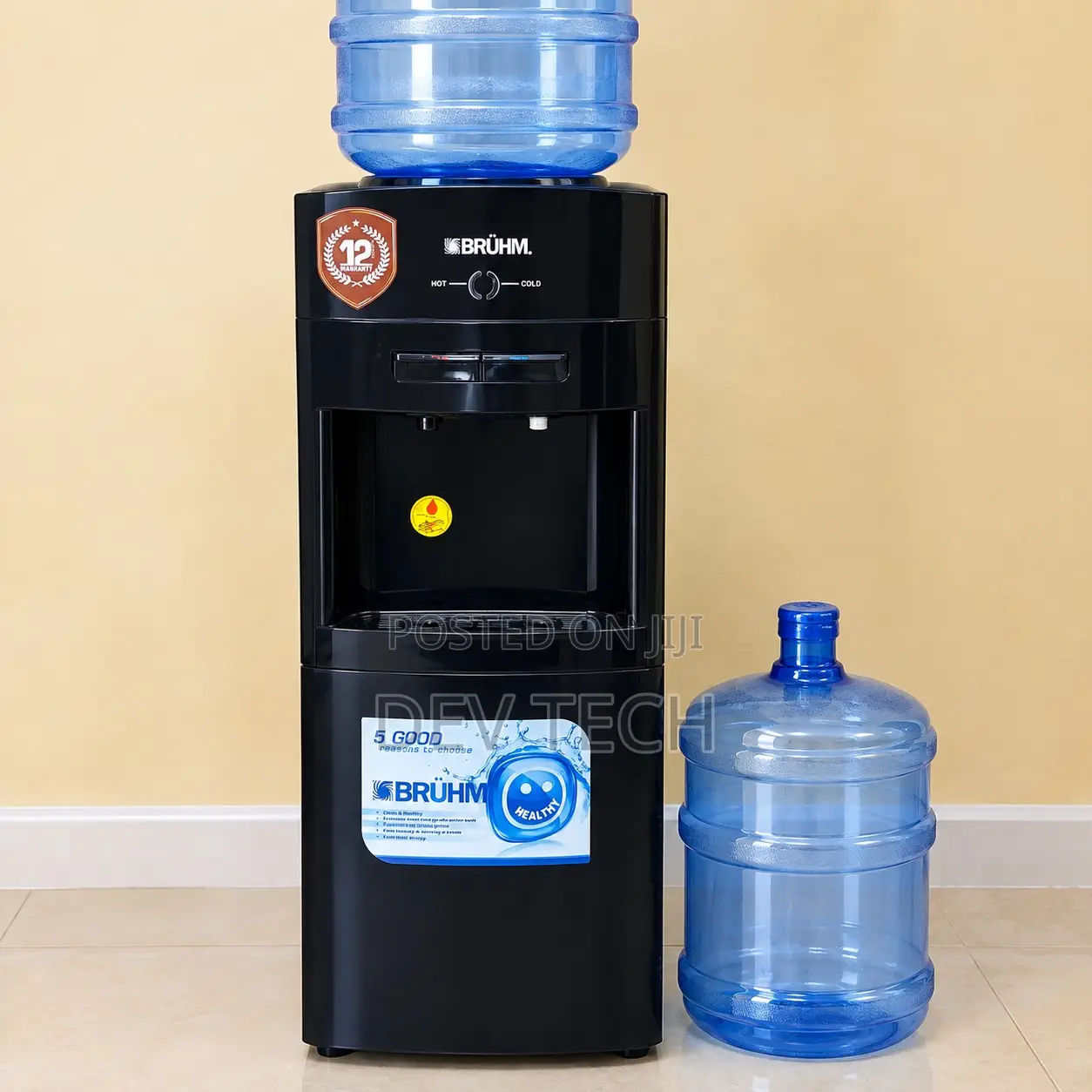 Bruhm Water Dispenser With 2 Empty Bottles