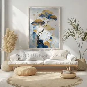 Golden Tree Oversized Canvas Print