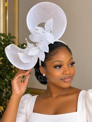 White Free Form Hat