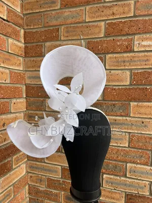 White Free Form Hat