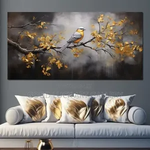 Golden Branches Wall Art
