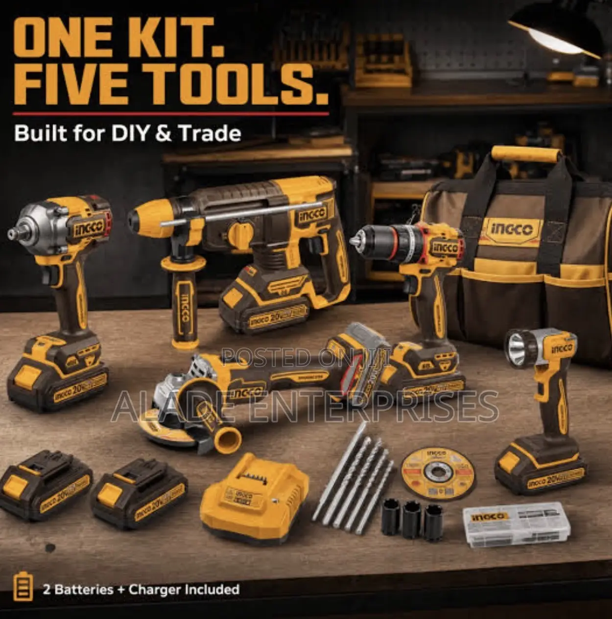 Cordless Industrial Combo Kit