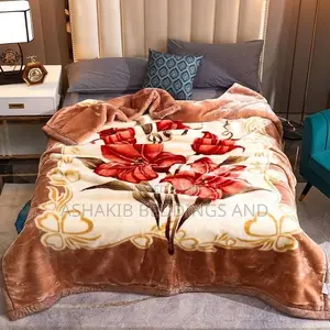 6 by 6 Fluffy Fleece Flower Blanket