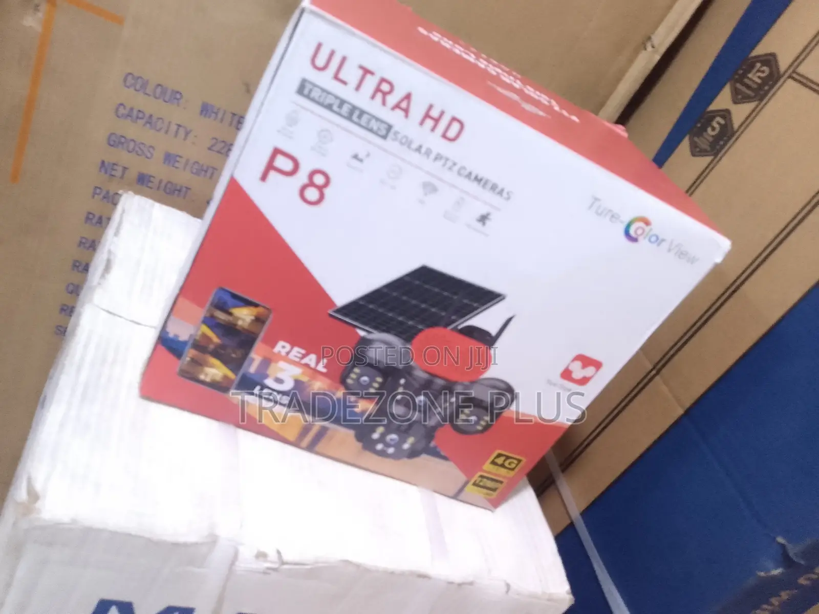 PTZ Solar Security Camera With Triple Lens