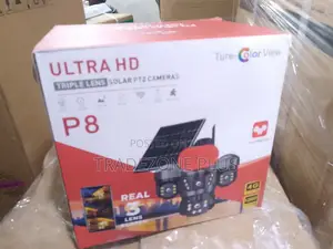 PTZ Solar Security Camera With Triple Lens