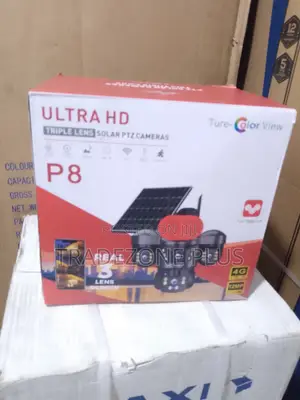 Triple Lens Solar PTZ CCTV Camera
