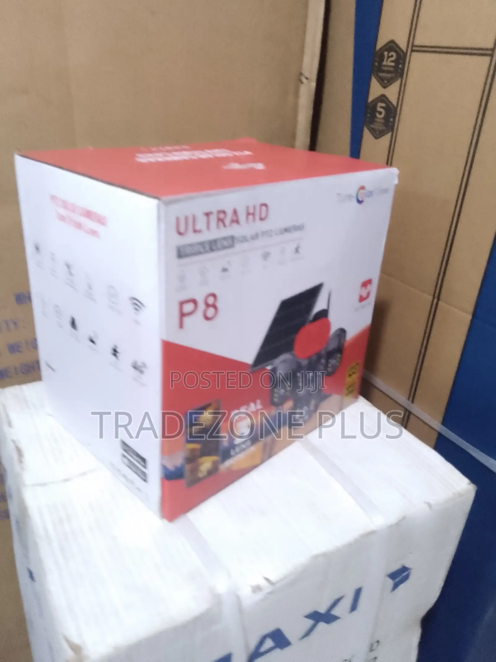 Solar Powered PTZ Camera With 3 Cameras