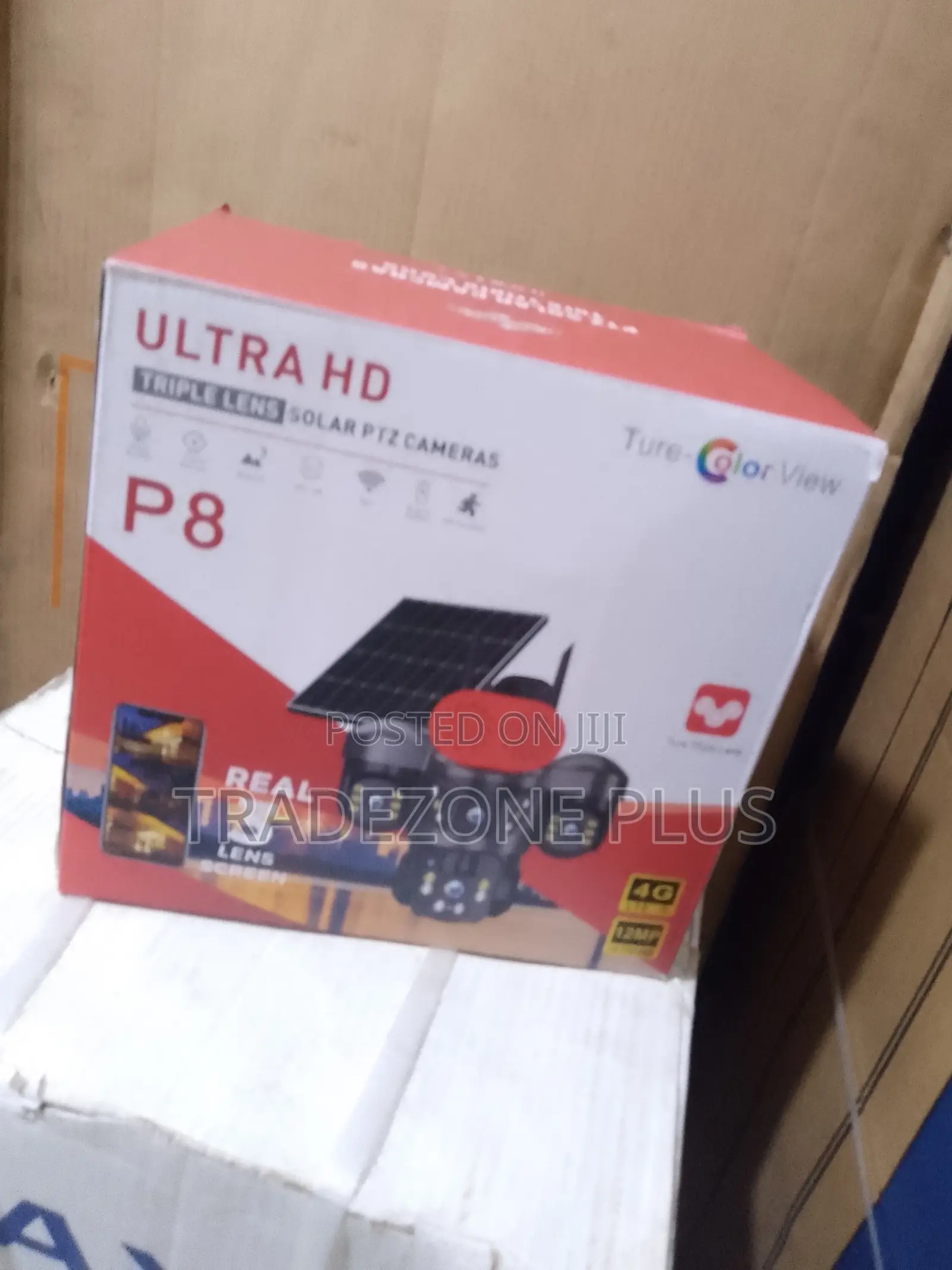 Outdoor PTZ Solar Camera – 3 Lens