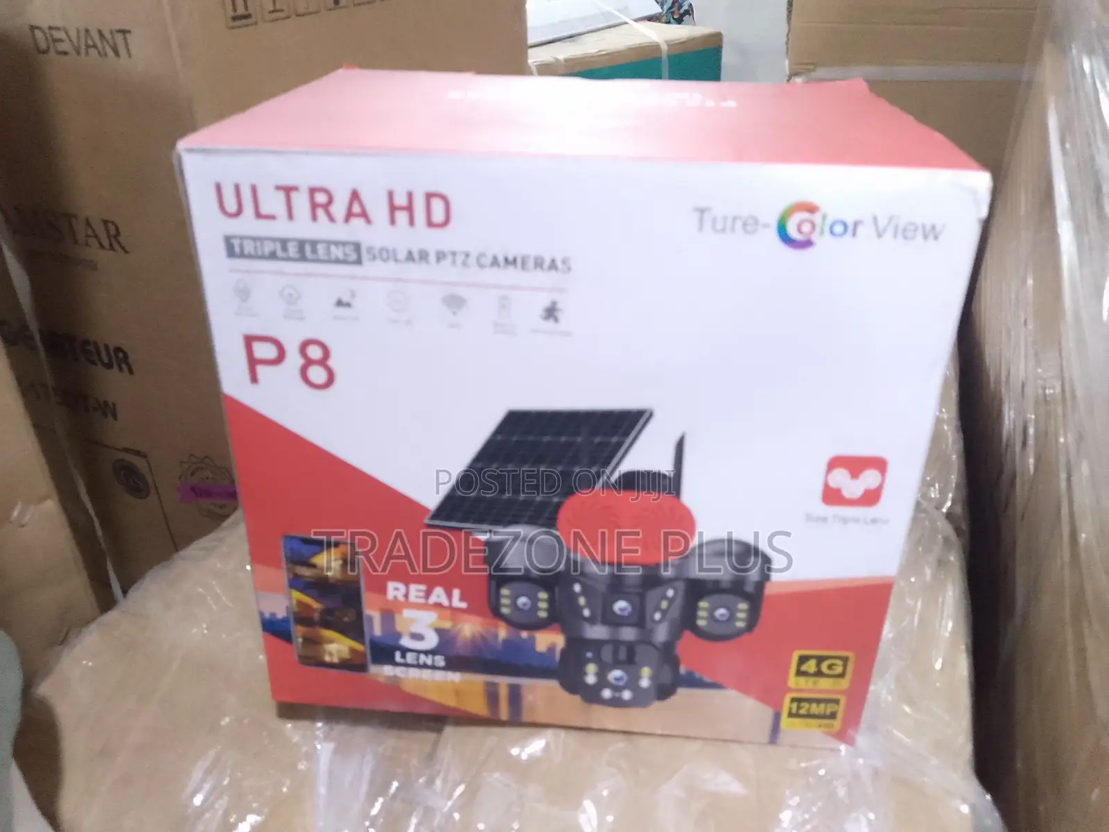 Triple View Solar Powered Security Camera