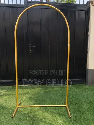 Gold Event Arch Backdrop Stand – 6ft × 4ft | for Sale / Rental